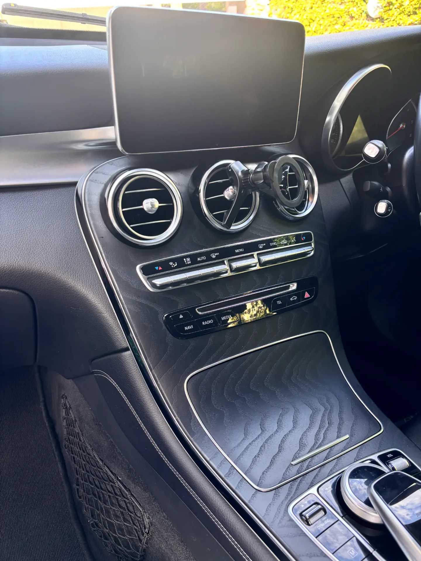 Dashboard after interior detailing